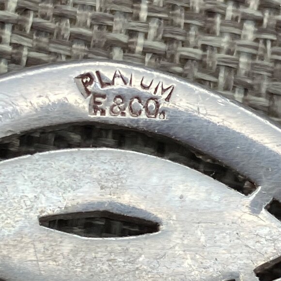 F. & Co. Vintage Hair Comb As Is 3 In Platinum Tortoiseshell Rhinestones Retro - Picture 2 of 10